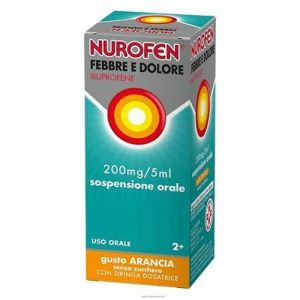 Nurofen Febbre E Dolore Bambini 200mg/5ml Sospensione Orale Gusto Arancia