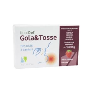 Nutridef Gola&tosse Gusto Fragola 20 Compresse