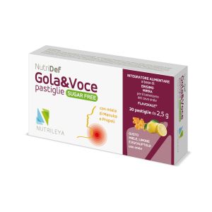 Nutridef Gola & Voce Sugar Free Miele Limone Eucaliptolo 20 Pastiglie