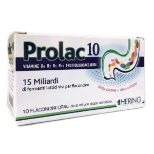 Hering Prolac 10 Fermenti Lattici 15 Miliardi 10 Flaconcini da 8 ml