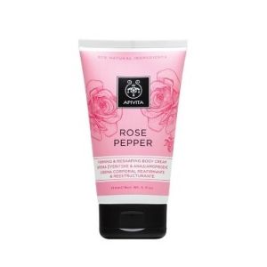 Apivita Crema Corpo Rassodante Rimodellante Con Rosa E Pepe Rosa 150ml