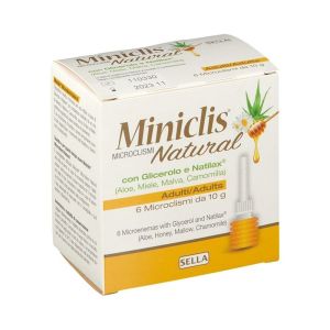 Sella Miniclis Natural Microclismi Adulti 6 Pezzi