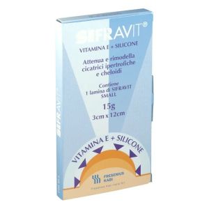 Placca In Silicone E Vitamina E Sifravit Dimensioni 3x12cm.