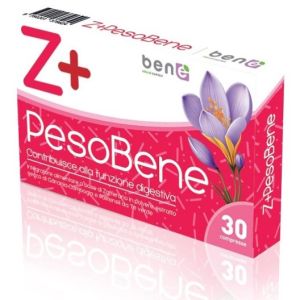 Z+ Pesobene Integratore con Garcinia Cambogia Aiuta la Funzione Digestiva 30 Compresse