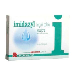Imidazyl Collirio 1mg/ml Nafazolina Decongestionante 10 Flaconcini  Globuli Contenitore MONOdose
