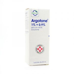 Argotone Gocce Nasali 1%+0,9% Efedrina / Argento Vitellinato Antisettico 20ml