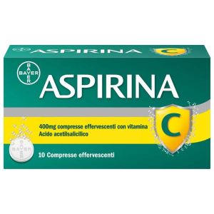 Aspirina C Antinfiammatorio Antidolorifico per Influenza Raffreddore e Febbre i Vitamina C 10 Compresse