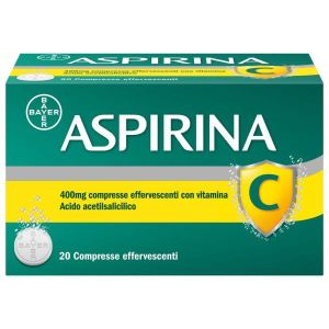 Aspirina C Antinfiammatorio Antidolorifico per Influenza Raffreddore e Febbre i Vitamina C 20 Compresse