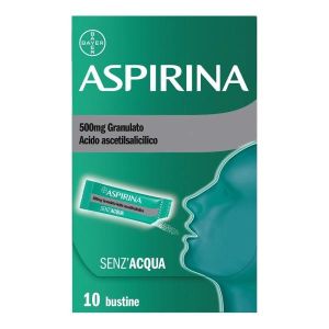 Aspirina In Granuli Senz'acqua Antidolorifico e Antinfiammatorio Contro Mal di Testa e Dolore 10 Bst