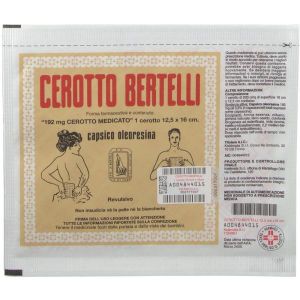 Cerotto Bertelli Medio 12,5 X 16 Cm 192mg Capsico Oleoresina 1 Cerotto