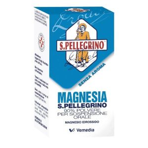 Magnesia San Pellegrino 90% Polvere per Sospensione Orale Magnesio di Idrossido Antiacido 100g