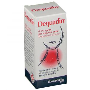 Dequadin spray per mucosa orale 0,5% dequalinio cloruro 10 ml