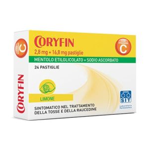Coryfin C 2,8 Mg.+16,8 Mg. Pastiglie Gusto Limone 24 Pastiglie