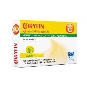 Coryfin C 2,8 mg+16,8mg Pastiglie Gusto Limone 24 Pastiglie