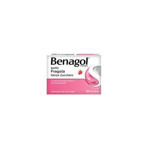 Benagol 24 Pastiglie 0,6mg + 1,2mg Fragola Senza Zucchero