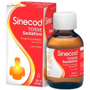 Sinecod Tosse Sedativo Sciroppo 3mg/10g Butamirato Citrato 200ml