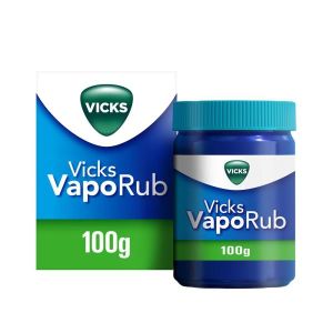 Vicks Vaporub Rimedio per Raffreddore/mal di Gola/tosse/naso Chiuso Vasetto 100g