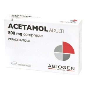 Acetamol 500mg Adulti Paracetamolo 20 Compresse