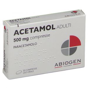 Acetamol 500mg Adulti Paracetamolo 20 Compresse
