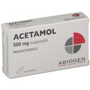 Acetamol 500mg Paracetamolo 10 Supposte