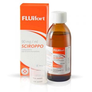 Fluifort 9% Carbocisteina Sciroppo Mucolitico 200ml Con Misurino