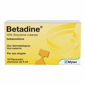Betadine 10% Soluzione Cutanea Flaconcini Monouso 10x5ml