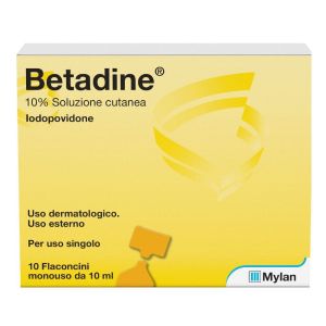 Betadine 10% Soluzione Cutanea Flaconcini Monouso 10x10ml