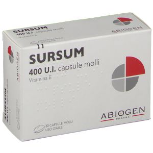 Abiogen Pharma Sursum 400 U.i. Per Carenze Di Vitamina E 30 Capsule Molli