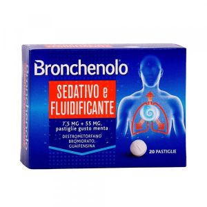 Bronchenolo Sedativo e Fluidificante Pastiglie Gusto Menta 20 Pastiglie