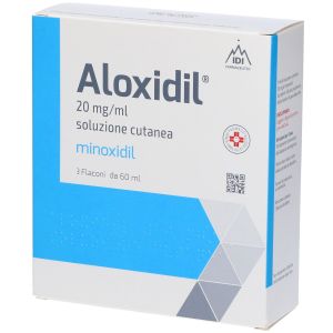 Aloxidil  Farmaco per La Crescita Dei Capelli Soluzione Cutanea 3 Flaconi 20ml