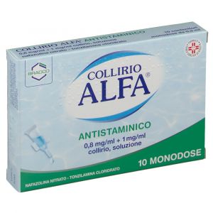 Collirio Alfa Antistaminico 0,8mg/ml + 1mg/ml Collirio, Soluzione