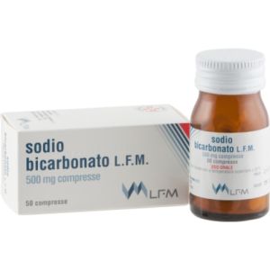 Sodio Bicarbonato  Laboratorio Farmacologico Milanese  50 Compresse 500mg Flacone