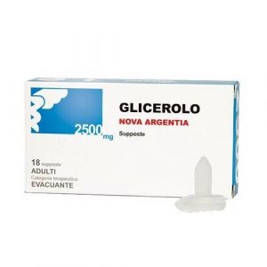 Glicerolo Nova Argentia 18 Supposte Adulti 2500mg