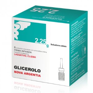Glicerolo Nova Argentia Prima Infanzia 2,25g Soluzione Rettale 6 Monodose con Camomilla e Malva