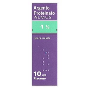 Argento Proteinato  Almus  Adulti Goccie Orl 10ml 1%