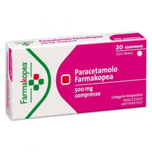 Paracetamolo Farmakopea 500mg 20 Compresse