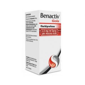 Benactiv Gola Spray Per Mucosa Orale 2,5mg/ml Flurbiprofene 15ml
