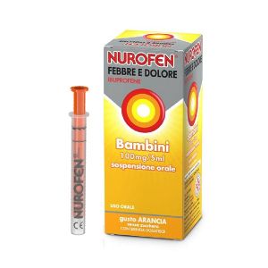Nurofen Febbre e Dolore Bambini Orale Sosp 150ml 100 Mg/5ml Arancia Senza Zucchero i Siringa