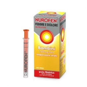 Nurofen Febbre e Dolore Bambini Orale Sosp 150ml 100 Mg/5ml Fragola Senza Zucchero i Siringa
