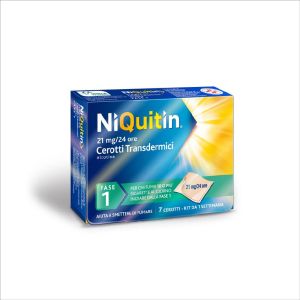 Niquitin Fase 1 Nicotina 21 Mg/24 H 7 Cerotti Transdermici