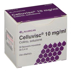 Celluvisc Collirio 10mg/ml Carmellosa Sodica 30 Flaconcini 0,4ml