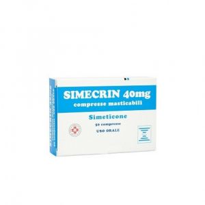 Simecrin 40 mg Simeticone Meteorismo 50 Compresse Masticabili