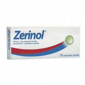 Zerinol 300mg + 2mg Contro Febbre e Influenza 20 Compresse Rivestite