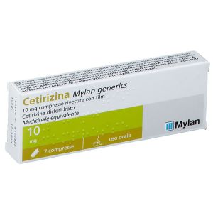 Cetirizina Mylan Antistaminico 7 Compresse Rivestite 10mg