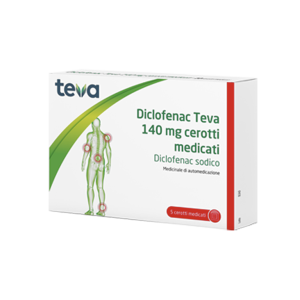 Diclofenac  Teva  5 Cerotti Medicati 140mg