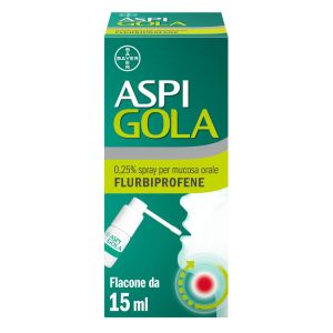 Aspi Gola Spray Antinfiammatorio Antidolorifico per Mal di Gola e Faringiti