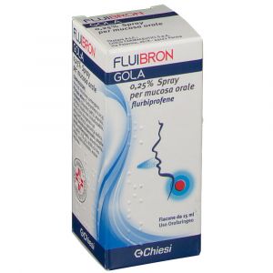 Fluibron Gola Spray Per Mucosa Orale 0,25% Flurbiprofene 15 ml