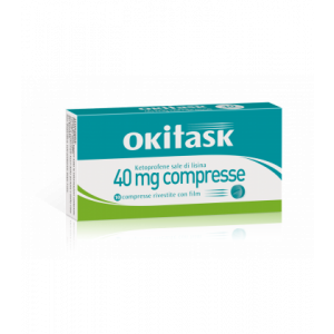 Okitask 40 mg Ketoprofene Sale di Lisina 10 Compresse Rivestite