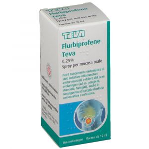 Flurbiprofene teva Spray Mucosa Orale 15ml 0,25%