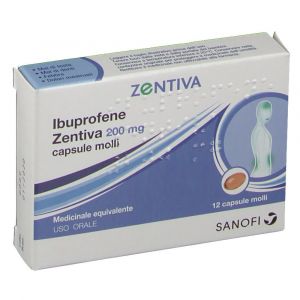 Ibuprofene Zentiva 200mg Antinfiammatorio 12 Capsule Molli